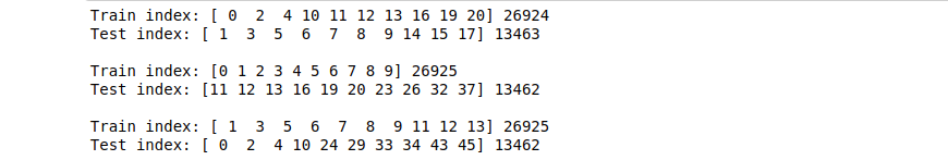 test train index | linear predictive models