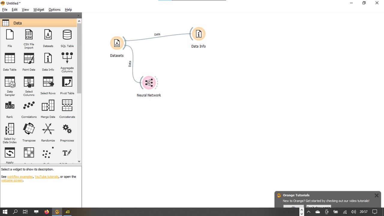 Neural Network with Orange 2