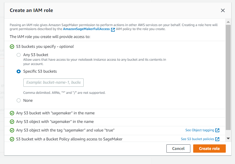 ML model in AWS Sagemaker