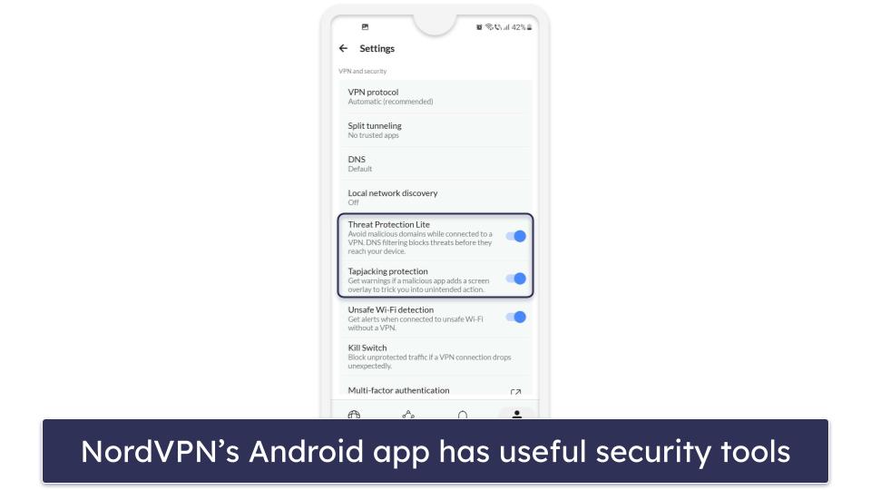 4. NordVPN — Good Pick for Changing Android Location &amp; for High-End Security