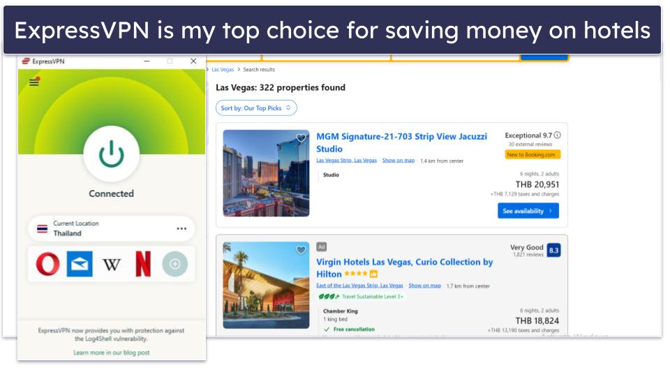 🥇1. ExpressVPN — Best VPN for Saving Money on Hotels in 2024