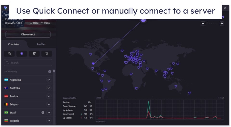 🥉3. Proton VPN — Great Free VPN With Unlimited Data