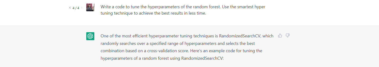 ChatGPT for Data Science