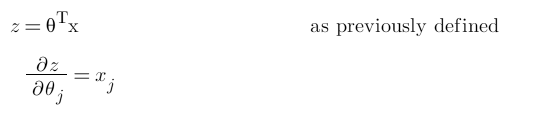 Step-4: Find derivate of z w.r.t θ