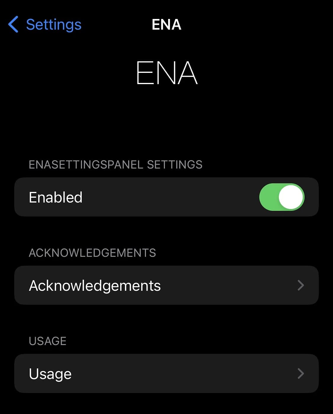 ENA – Extract Nearly Anything options to configure.