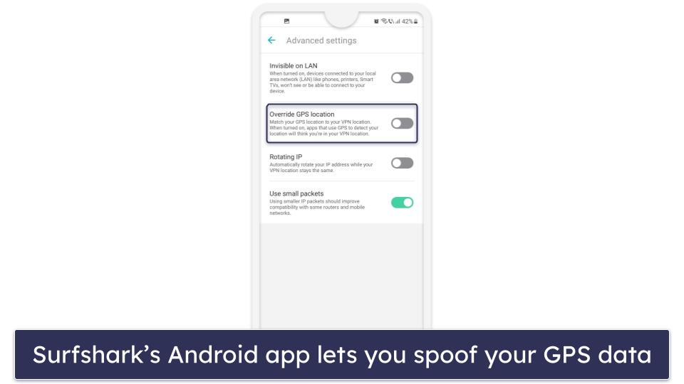 5. Surfshark — Good for Masking Your IP Address &amp; GPS Data on Android