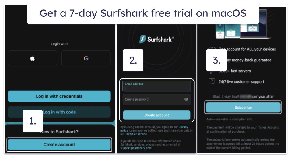 How to Claim Surfshark’s 7-Day Free Trial (on Mobile and macOS)