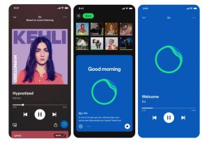 Spotify's AI-powered tool DJ curates personalized playlists and ads based on usage history and user preferences.