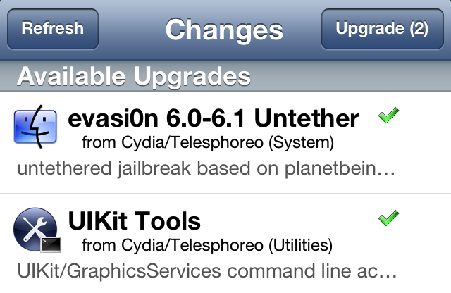 evasi0n cydia fix UIKit Tools