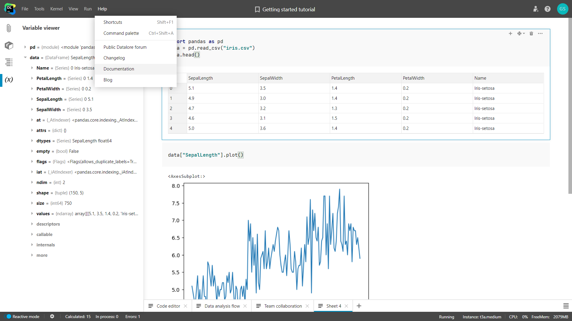 Datalore's Documentation