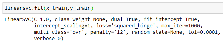 naive bayes SVM - linear svc