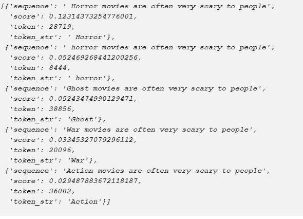 masked language modelling