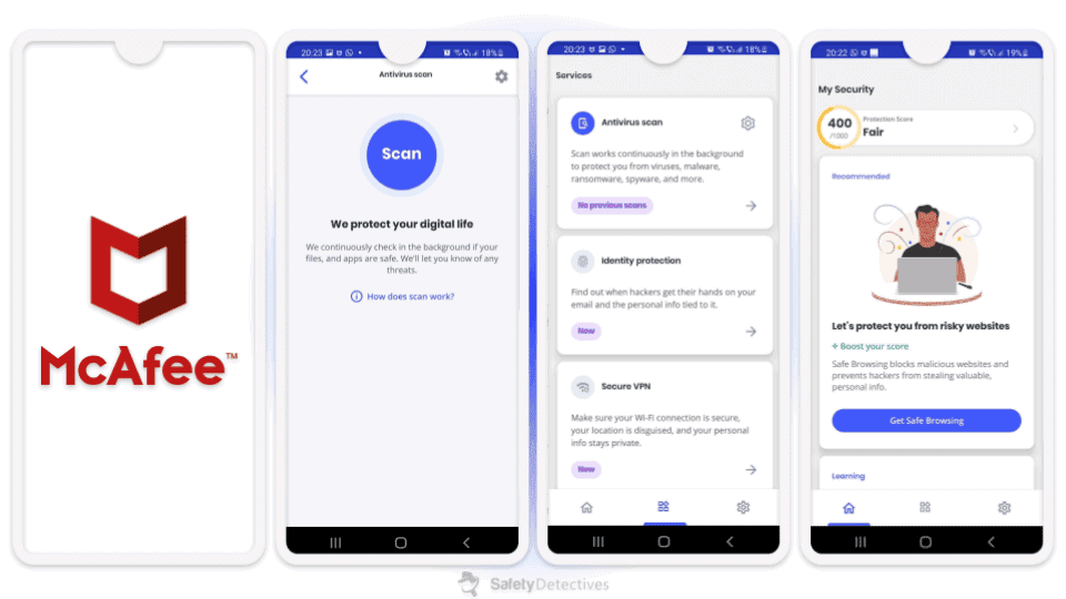 🥉3. McAfee — Intuitive App With Easy-to-Use Security Features
