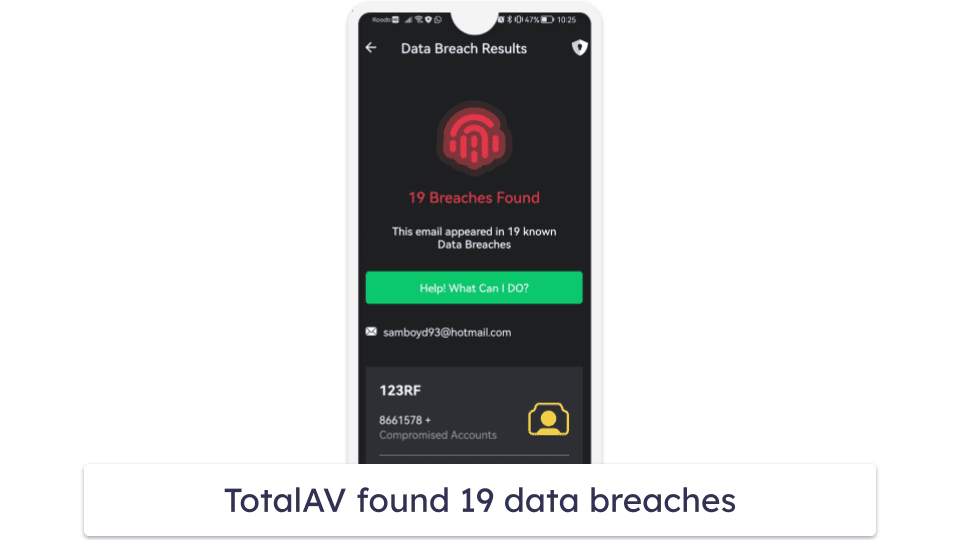 🥈2. TotalAV — Great Web Protection &amp; Data Breach Scanning