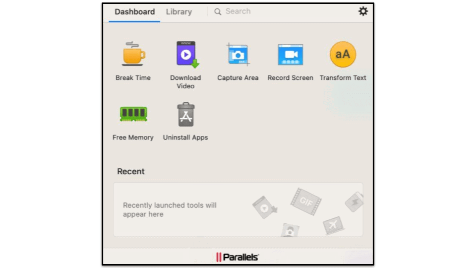 10. Parallels Toolbox — Streamlined Set of Mac Cleanup Tools