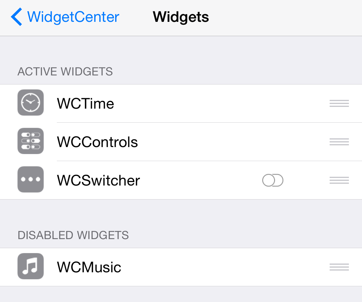 WidgetCenter 5