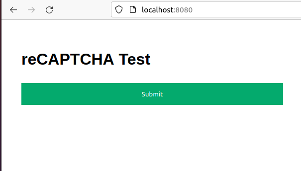 reCAPTCHA Test