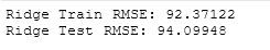 Comparision of Regularized and Unregularized Models ridge