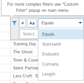 filter data by range | D-Tale