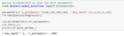 Hyperparameter tuning | Random forest