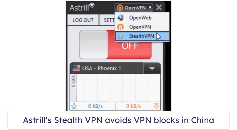 Bonus. Astrill VPN — Stealth VPN &amp; Smart Mode for China’s Firewall