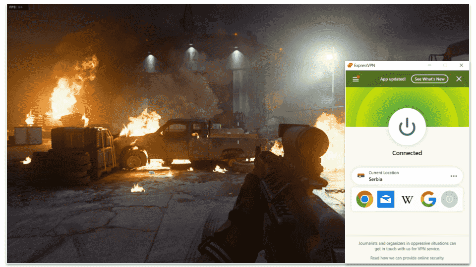 🥇 1. ExpressVPN — Overall Best VPN for Call of Duty: Modern Warfare 3
