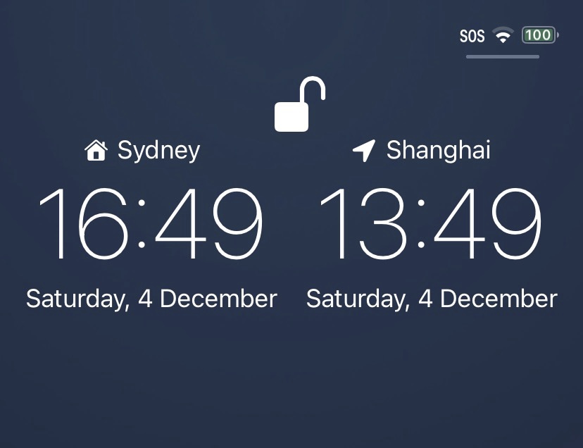 Display two different time zones on the Lock Screen with DualClock 2.