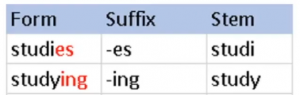 Basics of Natural Language Processing table