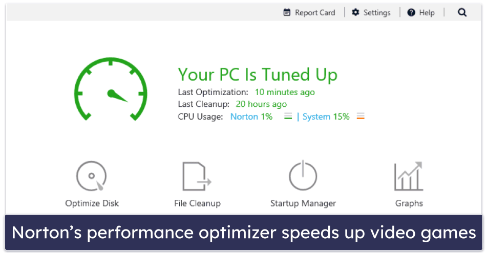 🥇1. Norton — Best Overall Antivirus for PC Gaming