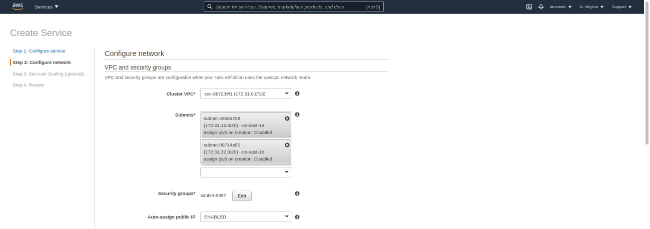 choose subnets