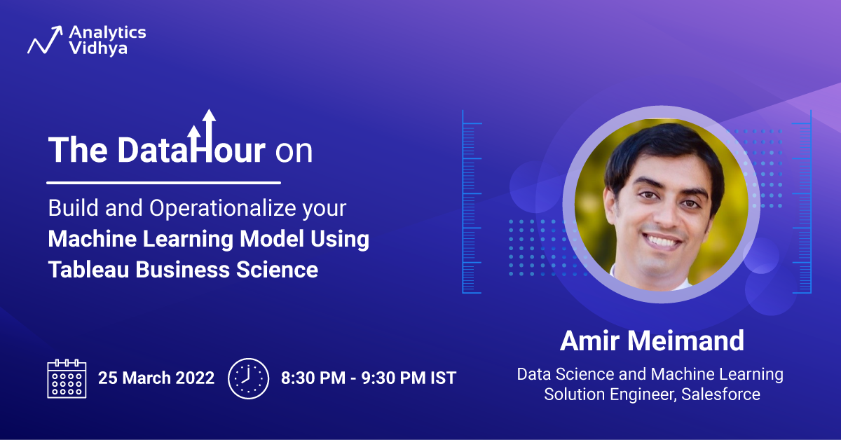 Webinar: Build & Operationalize ML Model Using Tableau Business Science