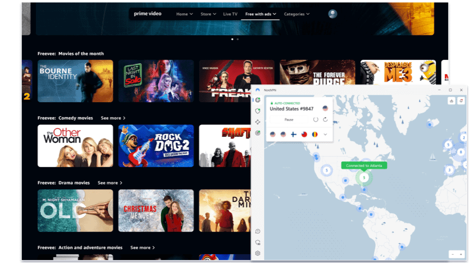 🥉3. NordVPN — Fast &amp; Secure VPN for Amazon Freevee