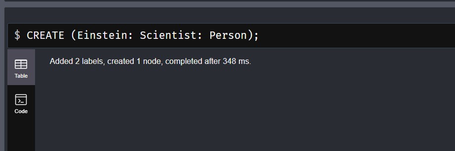 Creating a Node with Multiple Labels