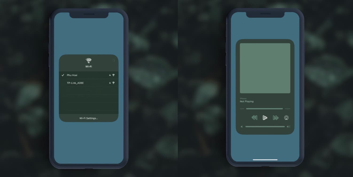 Pulsar Control Center UI sub menus.