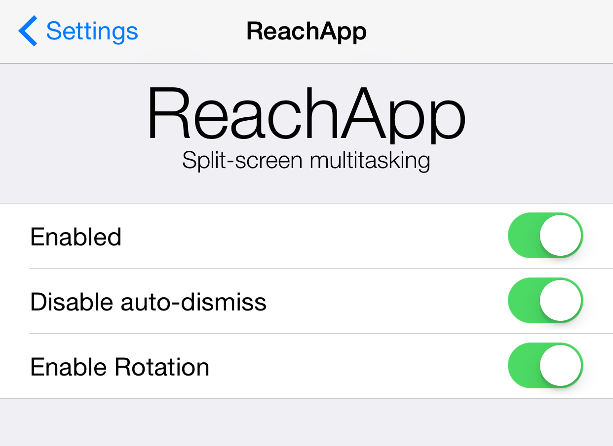 ReachApp Preferences