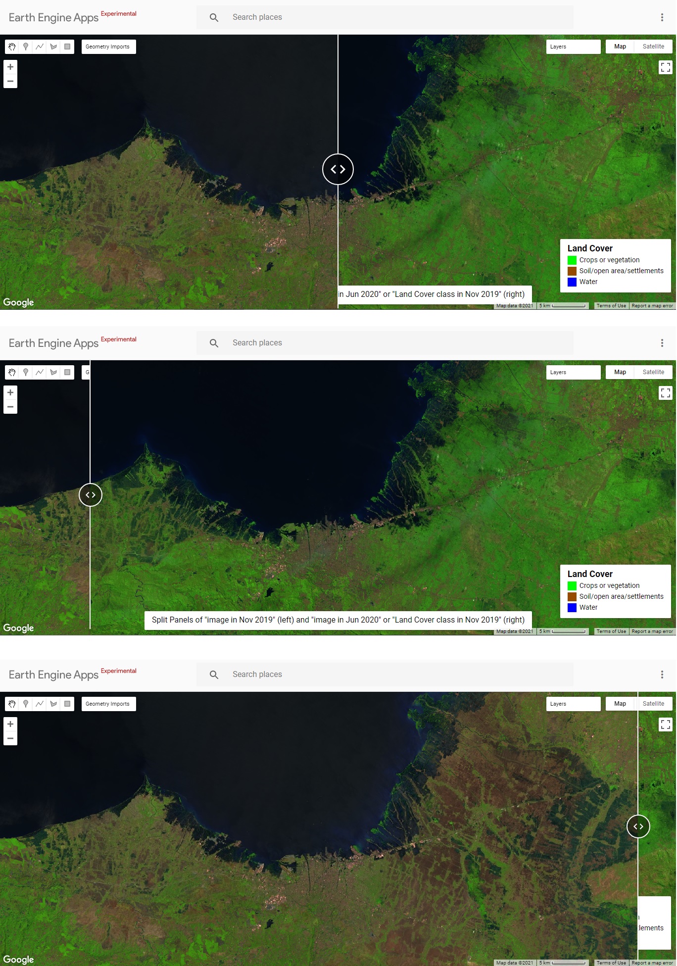 Comparing Images of Different Date creating split