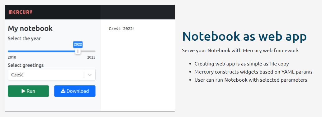 Mercury Share Python Notebooks