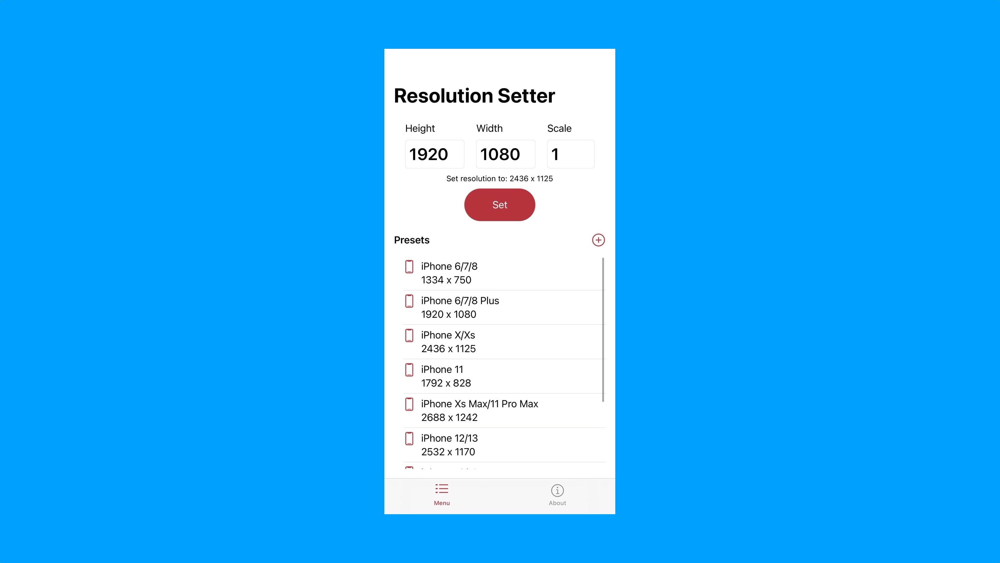 Change the resolution of your iPhone's display via TrollStore's Resolution Setter app.