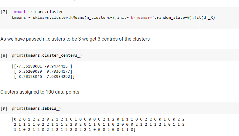 sklearn clustering