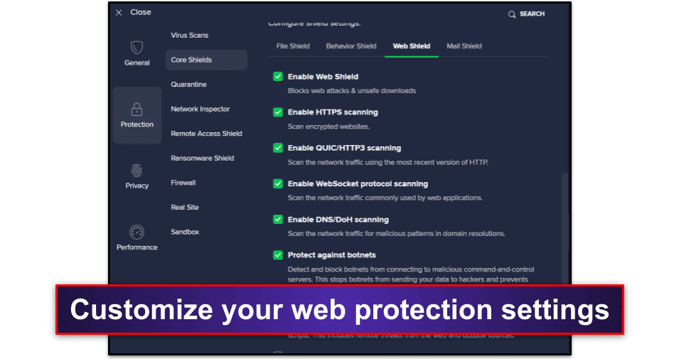 How to Configure Avast’s Web Protection