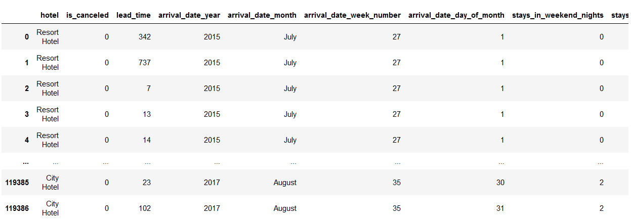 Data Cleaning | Hotel Booking Cancellation