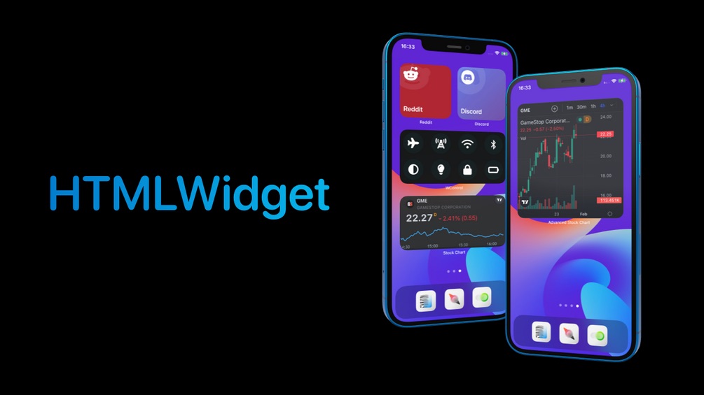 HTMLWidget banner.