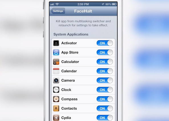 facehalt jailbreak tweak