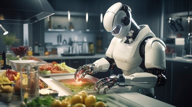 AI robot chef at CaliExpress by Flippy