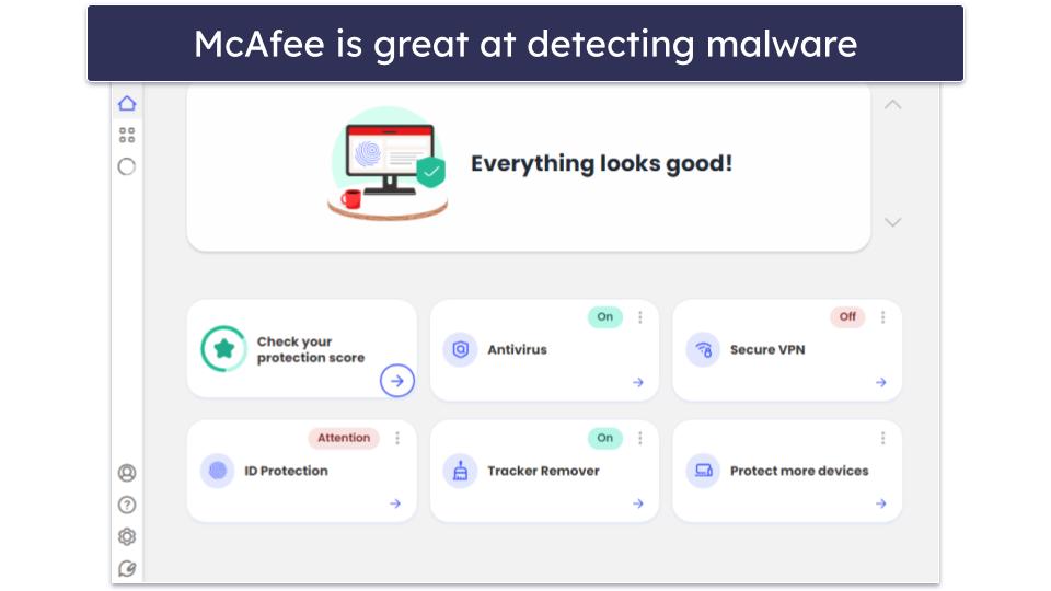 4. McAfee — Better Web Protection (With Data Cleanup Tools)