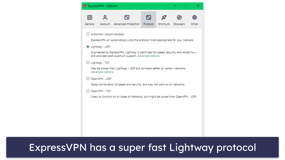 🥇1. ExpressVPN — Best Overall VPN for Brazil