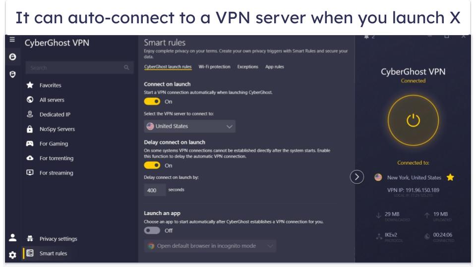 🥉3. CyberGhost VPN — Beginner-Friendly VPN for Accessing X in Brazil