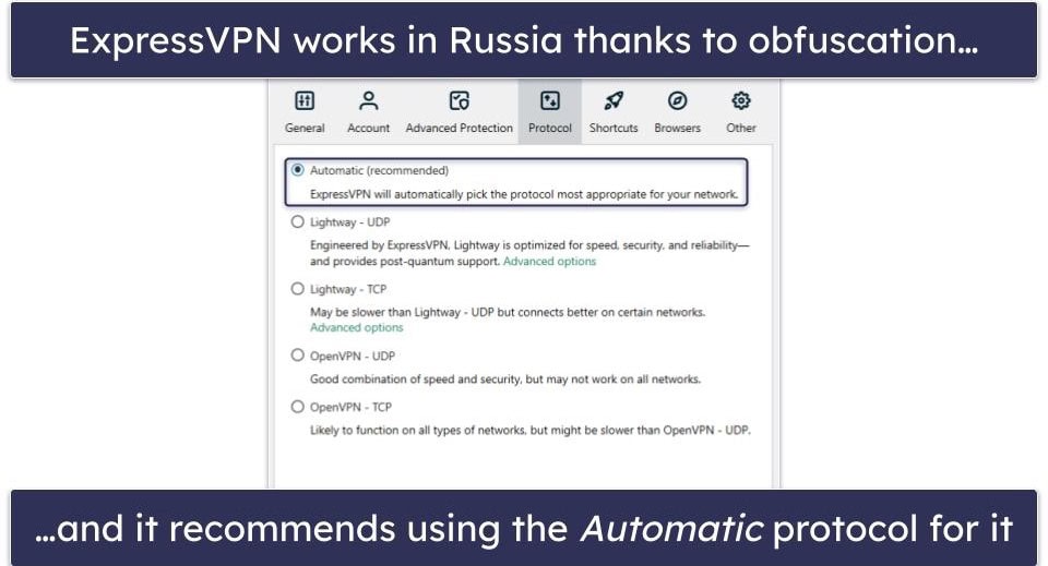 🥇1. ExpressVPN — Best VPN for Watching YouTube in Russia in 2024