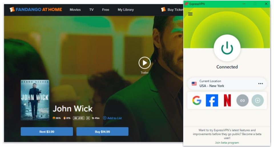 🥇1. ExpressVPN — Best VPN for Watching John Wick in 2024