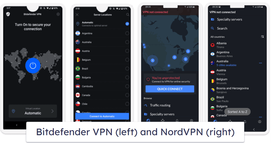 Apps &amp; Ease of Use — Both VPNs Are User-Friendly